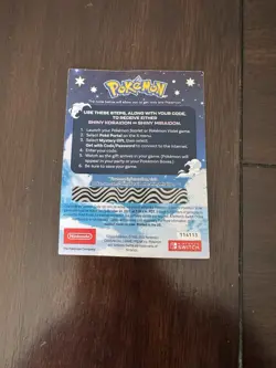 Pokemon Scarlet And Violet Serial Codes Shiny Koraidon or Miraidon UNSCRATCHED! - Image 2