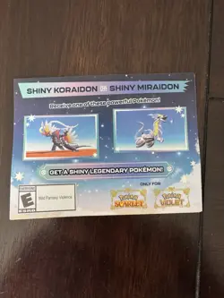 Pokemon Scarlet And Violet Serial Codes Shiny Koraidon or Miraidon UNSCRATCHED! - Image 3