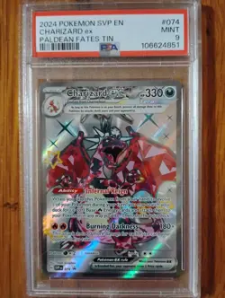 2023-25 Pokemon SV Black Star Promos - SVP EN Charizard ex #074 PSA 9 - Image 1