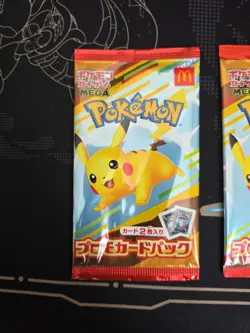 [3PACKS] SEALED 2025 McDonald’s Pokemon Promo Japan Exclusive Pikachu 020/M-P - Image 2
