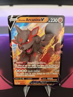 Hisuian Arcanine V SWSH12: Silver Tempest 090/195 Pokemon TCG NM - Image 1