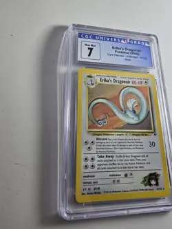 2000 Pokemon Gym Heroes Erikas Dragonair Holo CGC 7 Near Mint - Image 3