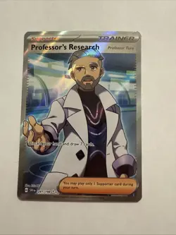 Professor's Research Turo 241/198 Scarlet & Violet Full Art Trainer Pokemon TCG - Image 1