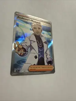 Professor's Research Turo 241/198 Scarlet & Violet Full Art Trainer Pokemon TCG - Image 3