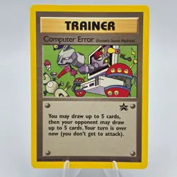 Computer Error Rocket’s Secret Machine 16 Black Star Promo LP Pokemon TCG - Image 1