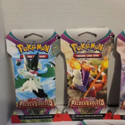 Pokemon TCG Scarlet & Violet: Paldea Evolved 7 Sleeved Booster Packs - Image 2