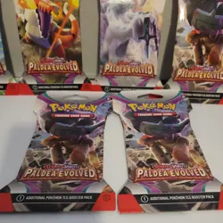 Pokemon TCG Scarlet & Violet: Paldea Evolved 7 Sleeved Booster Packs - Image 4