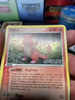 Pokemon Ditto (Charmander) 37/113 EX Delta Species Stamped Reverse Holo HP - Image 3