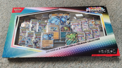 Pokemon Prismatic Evolution Lucario & Tyranitar EX Premium Collection New In Box - Image 1