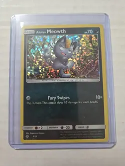 ALOLAN MEOWTH 8/12 MCDONALDS PROMO 2017 POKEMON ENGLISH HOLO PROMO 2017 HOLO - Image 1