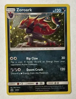 2017 Pokemon TCG Zoroark SM89 Holo PROMO Cosmos Holo Sun & Moon Ungraded - Image 1