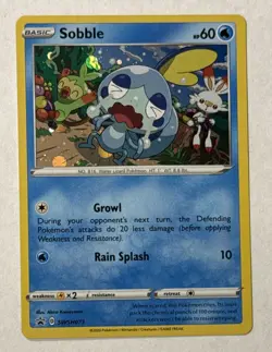 2020 Pokemon TCG Sobble SWSH073 SWSH Sword & Shield Promo Cosmo Holo Ungraded - Image 1
