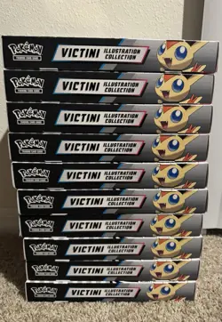 Pokemon Black Bolt & White Flare Unova Victini Illustration CollectionBox LOT 10 - Image 2