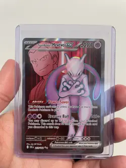 Pokemon Mewtwo EX TCG Team Rockets 213/182 Full Art Destined Rivals - Image 1