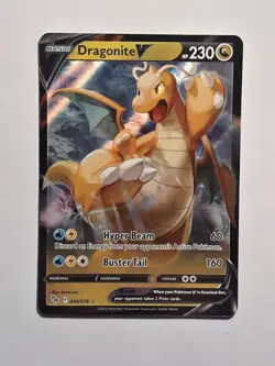 Pokemon TCG Dragonite V 049/078 Ultra Rare Pokemon GO LP - Image 1