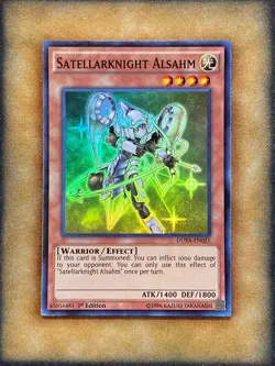 Yugioh Satellarknight Alsahm DUEA-EN021 Super Rare 1st Ed NM - Image 1
