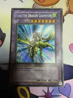 Gaia the Dragon Champion LOB-125 Blue Eyes White Dragon FADED REVERSE FOIL ERROR - Image 1