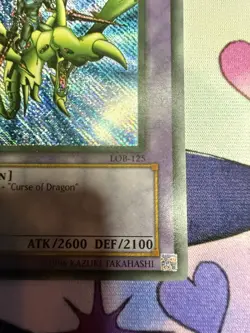 Gaia the Dragon Champion LOB-125 Blue Eyes White Dragon FADED REVERSE FOIL ERROR - Image 5