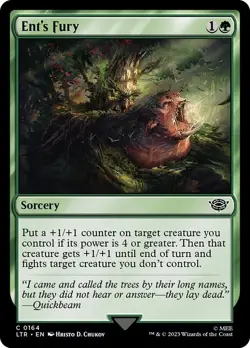 (2x FOIL) ENT'S FURY - The Lord of the Rings - MTG Magic the Gathering Card - Image 1