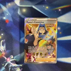 Pokemon Card Karen's Conviction Chilling Reign Full Art 193/198 TCG - Image 1