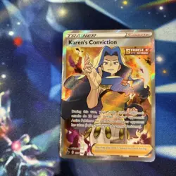 Pokemon Card Karen's Conviction Chilling Reign Full Art 193/198 TCG - Image 2