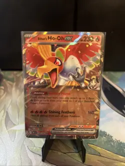 Pokemon 2025 Destined Rivals Ethan's Ho-Oh EX Holo Card #039/182 - Image 1