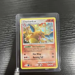 Pokemon TCG Charizard LV.60 Platinum Arceus Holo Rare Card 1/99 Raw - Image 1