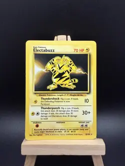 Pokemon TCG Electabuzz Base Set Non-Holo Card 20/102 WOTC LP - Image 1