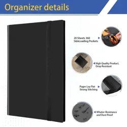 Card Binder 9 Pocket Premium Card Book for 360 Cards Sturdy Card Album for Co... - Image 4