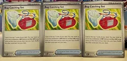 (Set Of 3) Pokemon Prismatic Evolution TCG Card - Bug Catching Set (102/131) - Image 1