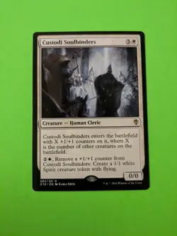 Custodi Soulbinders C16 - Magic The Gathering MTG Collectible Card game RARE - Image 1