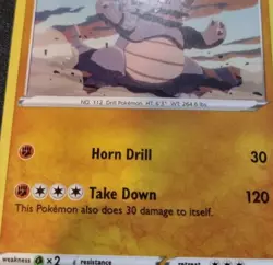Rhydon 090/196 BLURRY TEXT ERROR Uncommon Lost Origin Pokemon Card - Image 3