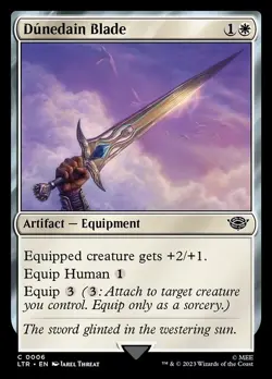 (2x FOIL) DUNEDAIN BLADE - The Lord of the Rings - MTG Magic the Gathering Card - Image 1