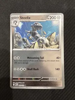 Steelix 093/132 Pokemon TCG Mega Evolution Holo Card - Image 1
