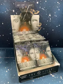 X-Files Collectible Card Game - Partial Starter Deck Display [8 Sealed decks] - Image 1