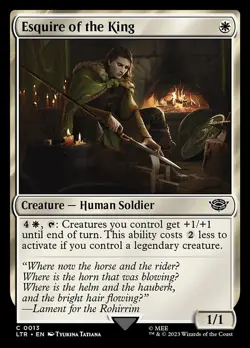 (3x FOIL) ESQUIRE OF THE KING - The Lord of the Rings - MTG Magic the Gathering - Image 1