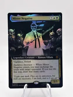 Mister Negative, Extended Art 0274 Foil Marvel Spider-Man SPM MTG NM - Image 1