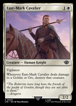 (4x FOIL) EAST-MARK CAVALIER - The Lord of the Rings - MTG Magic the Gathering - Image 1