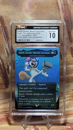 MTG Sandy Cheeks, Martial Astronaut #1930🌈Foil Spongebob Secret Lair CGC 10 - Image 1