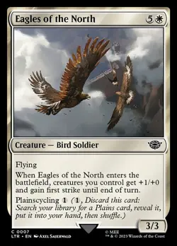 (2x FOIL) EAGLES OF THE NORTH - The Lord of the Rings - MTG Magic the Gathering - Image 1
