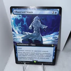 Observed Stasis Extended Art - FIC 0113 NM - MTG Magic - Image 1