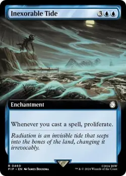 MTG English Inexorable Tide (Extended Art) NM Normal Universes Beyond: Fallout - Image 1
