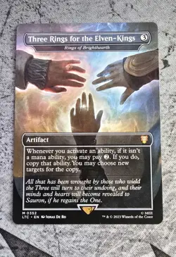 MTG LOTR Three Rings for the Elven-Kings Borderless M 0352 - Image 1