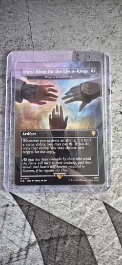 MTG LOTR Three Rings for the Elven-Kings Borderless M 0352 - Image 3