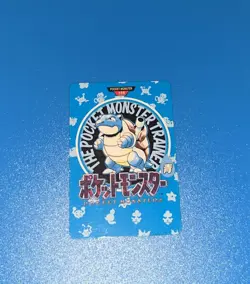 Pokemon Carddass Card Blastoise Town Map No.156 Bandai Pocket Monsters Rare - Image 1