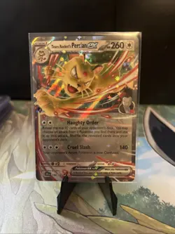 Team Rockets Persian EX 150/182 Double Rare Pokemon Destined Rivals - Image 1