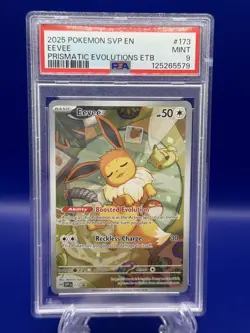 2025 Pokemon Eevee SVP EN 173 ETB Black Star Promo PSA 9 - Image 1