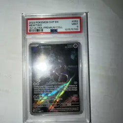 2023 POKEMON SVP EN-SV BLACK STAR PROMO 151 ULTRA-PREM COLL #052 MEWTWO PSA 9 - Image 1