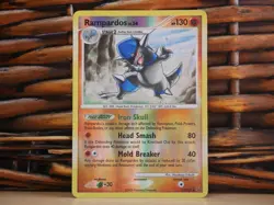 Pokemon RAMPARDOS 13/127 REVERSE HOLO RARE | LP Light Play | Platinum | 2009 - Image 1