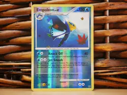 Pokemon EMPOLEON 26/127 REVERSE HOLO RARE | LP Light Play | Platinum | 2009 - Image 1